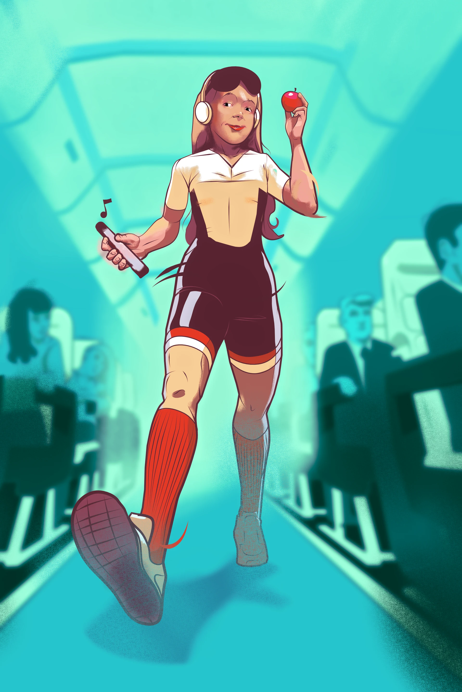 Illustration Called Airplane Comfort by Michael Grills