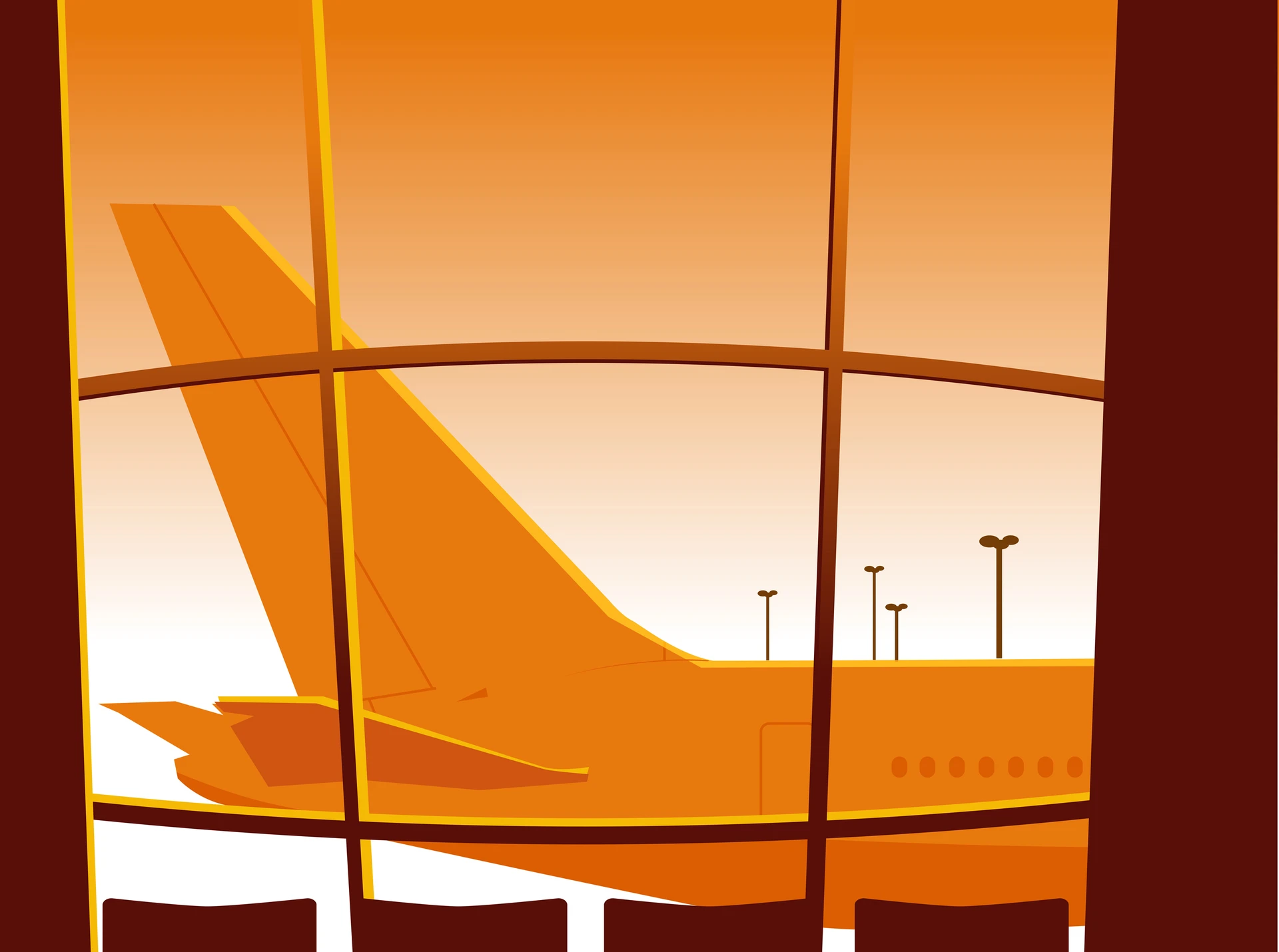 Illustration Called Airplane Tail by Michael Grills