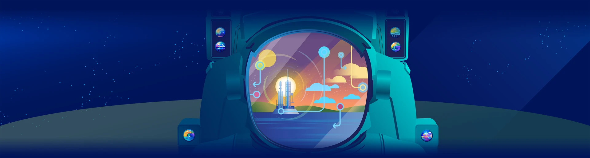 Illustration Called Astronaut by Michael Grills