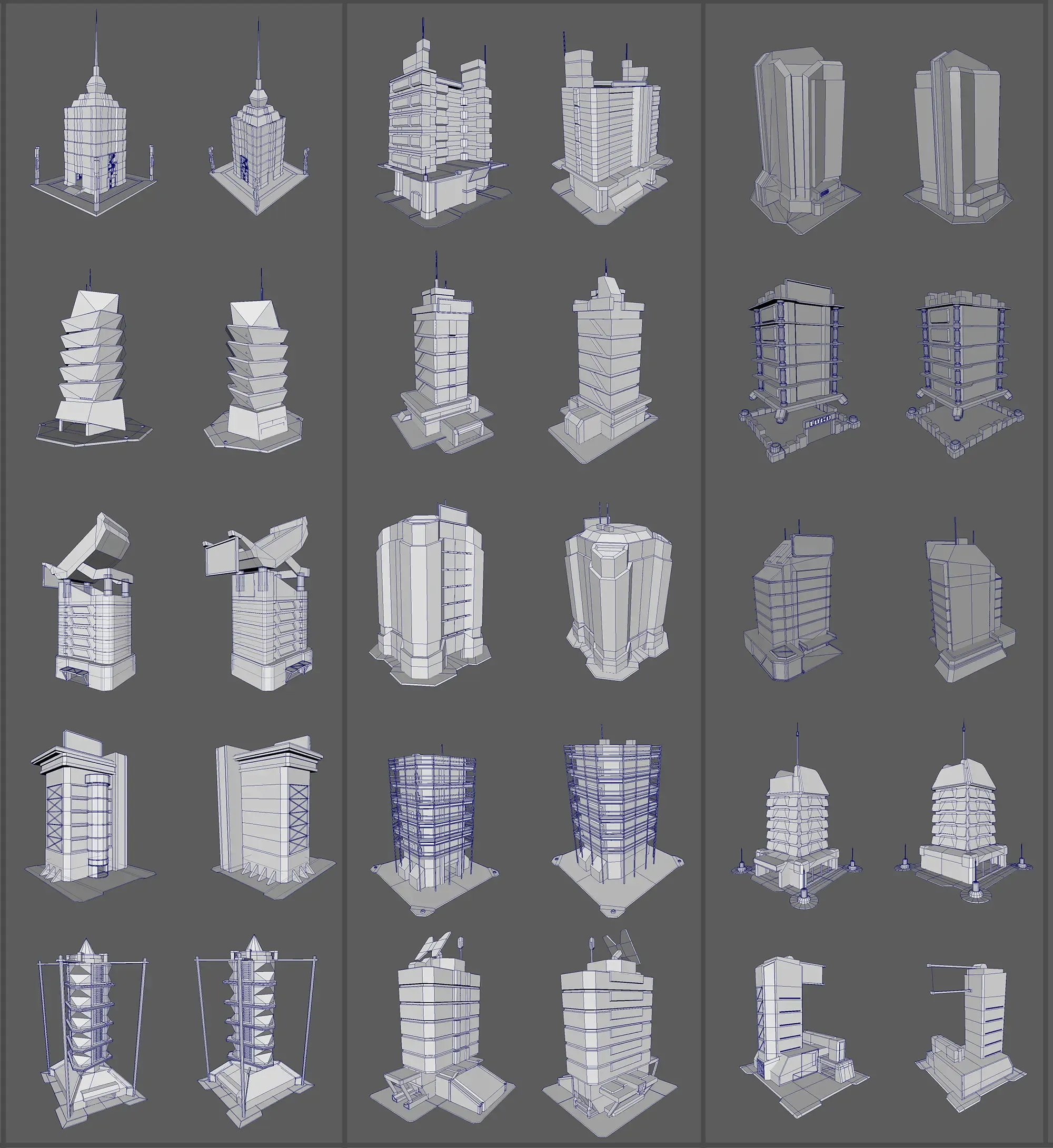 Concept Models of Buildings