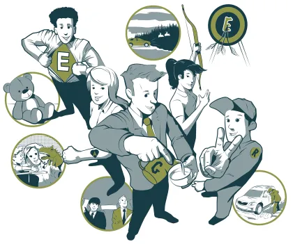 Canalta Team Poster Illustration