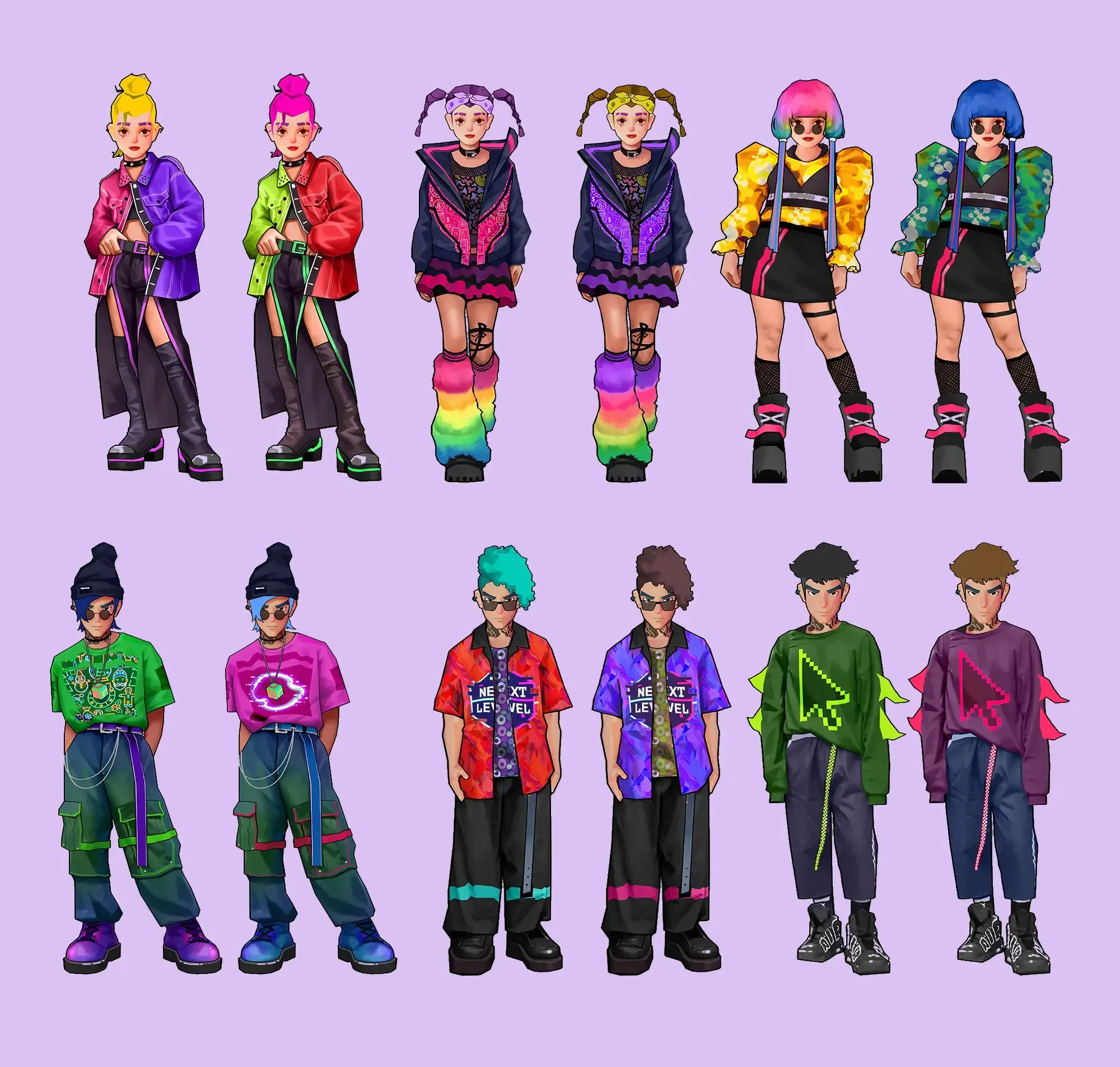 Concept art for Characters