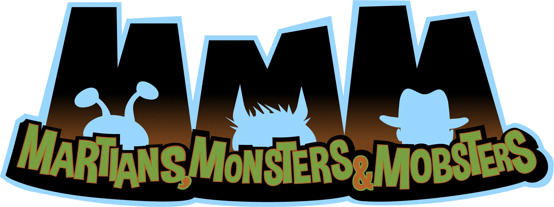 Martians,Monsters, and Mobsters Logo