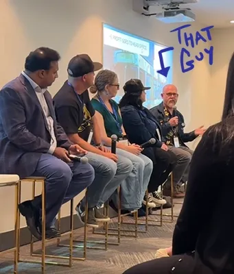 Michael Grills on a panel about Branding at Social West