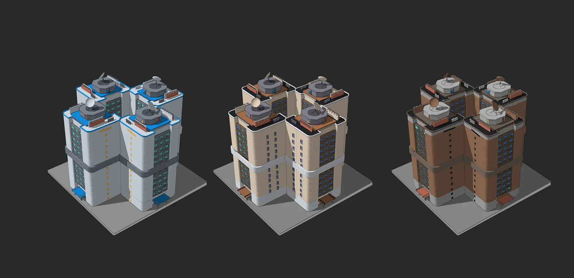Finished Models of Buildings