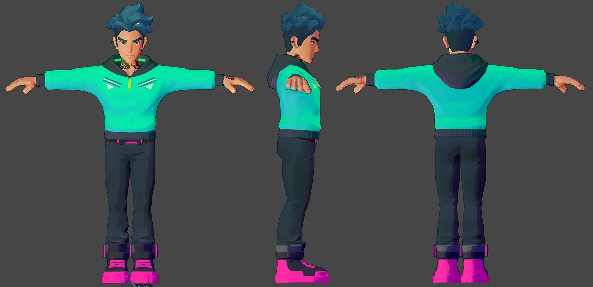 First male character fully designed for World3